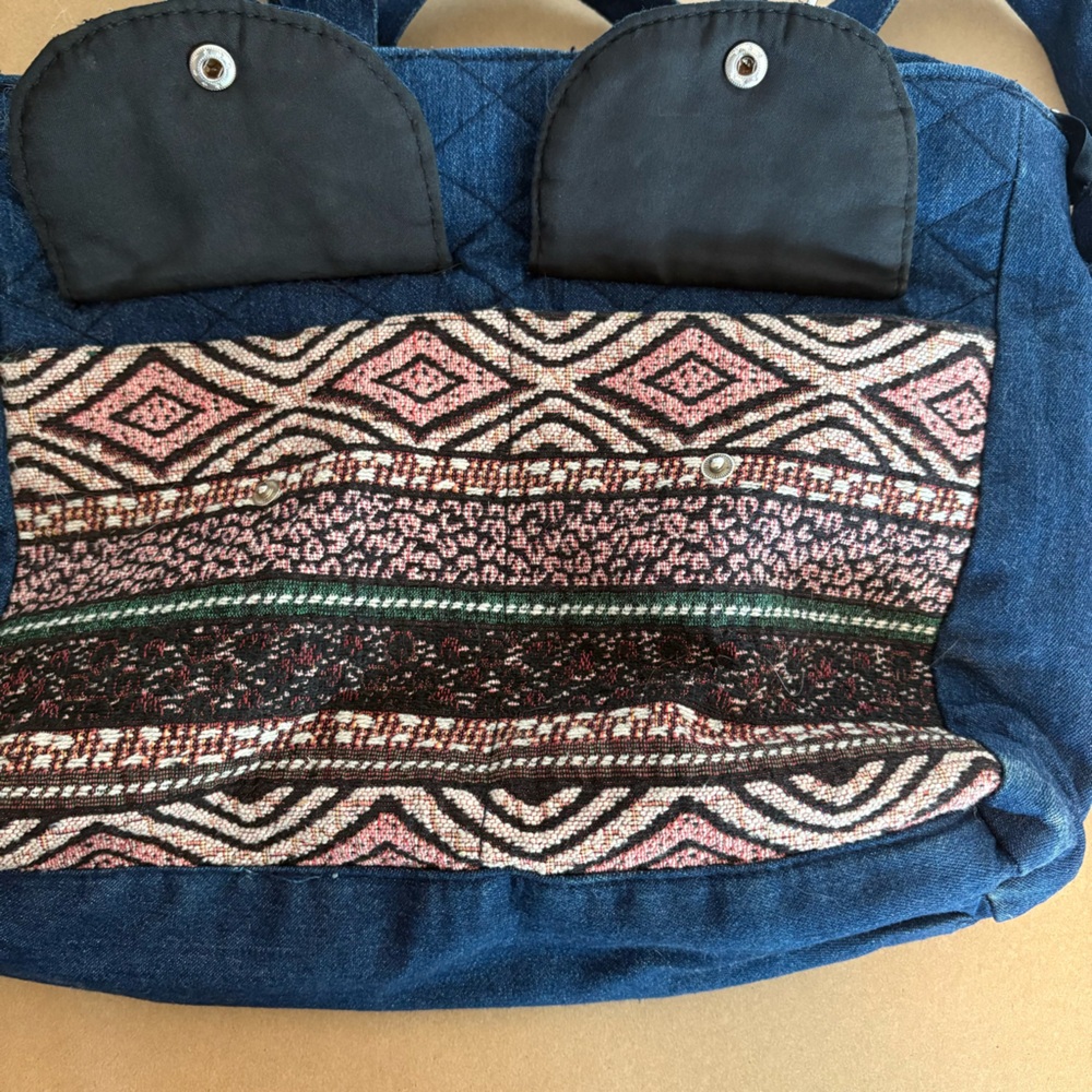 CANYON SKY Aztec Denim Crossbody Bag - Picture 7 of 15